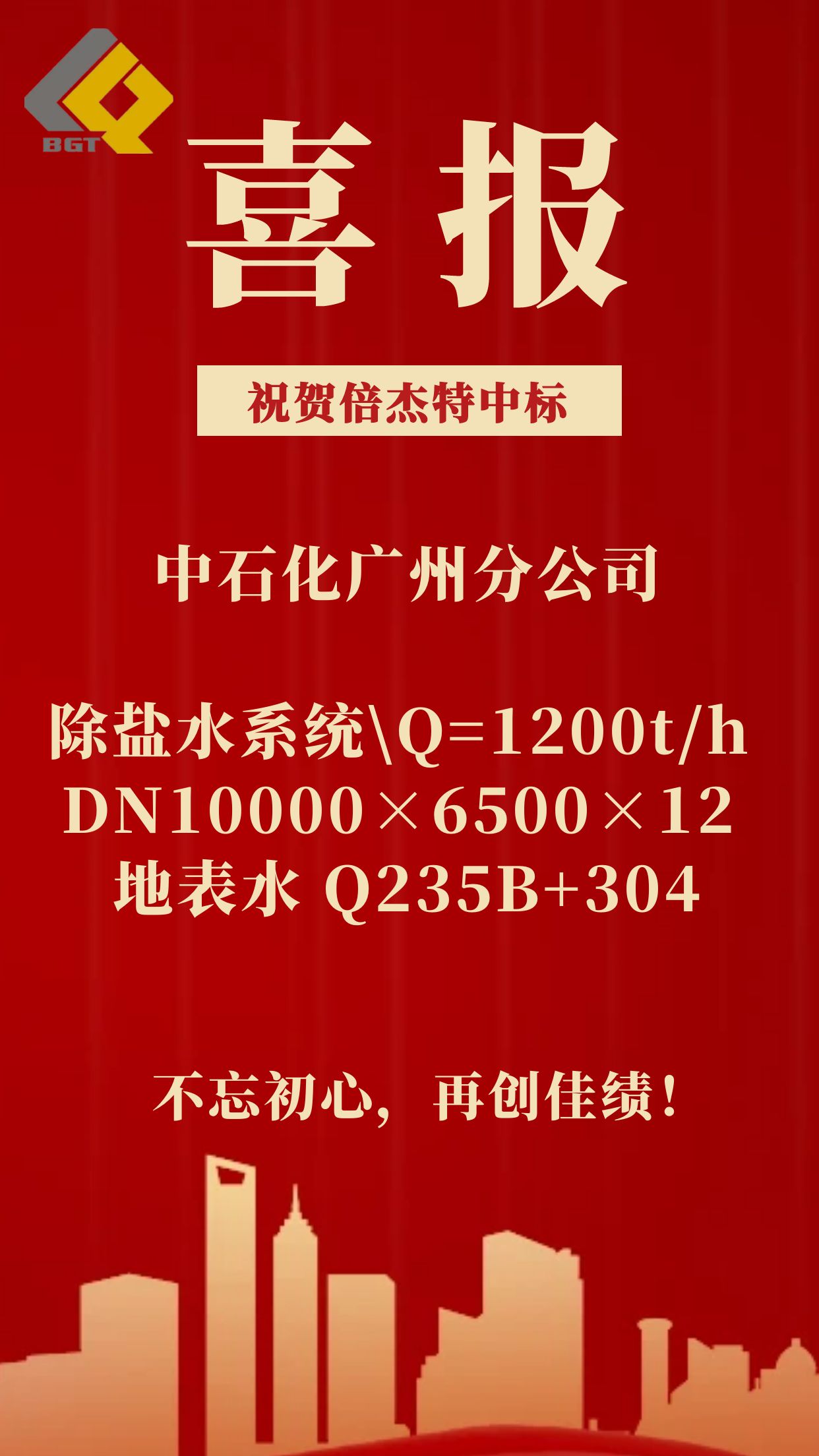 倍喜报 | 尊龙凯z6mg官网中标中石化昭通分公司除盐水系统！